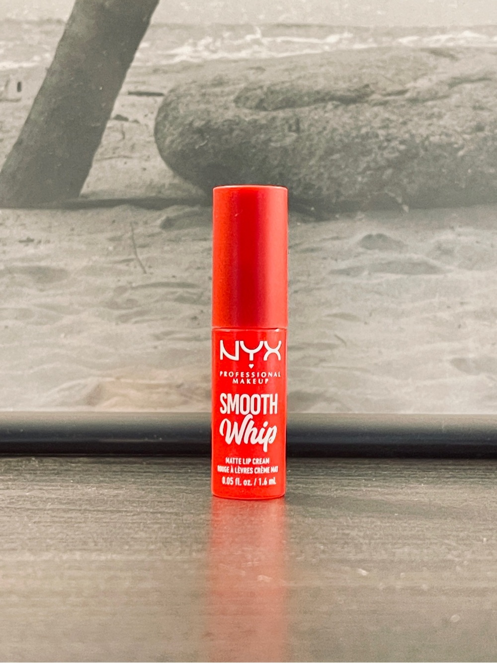NYX Makeup Smooth Whip Mini Matte Lip Cream Cherry Creme Red Vegan Liquid